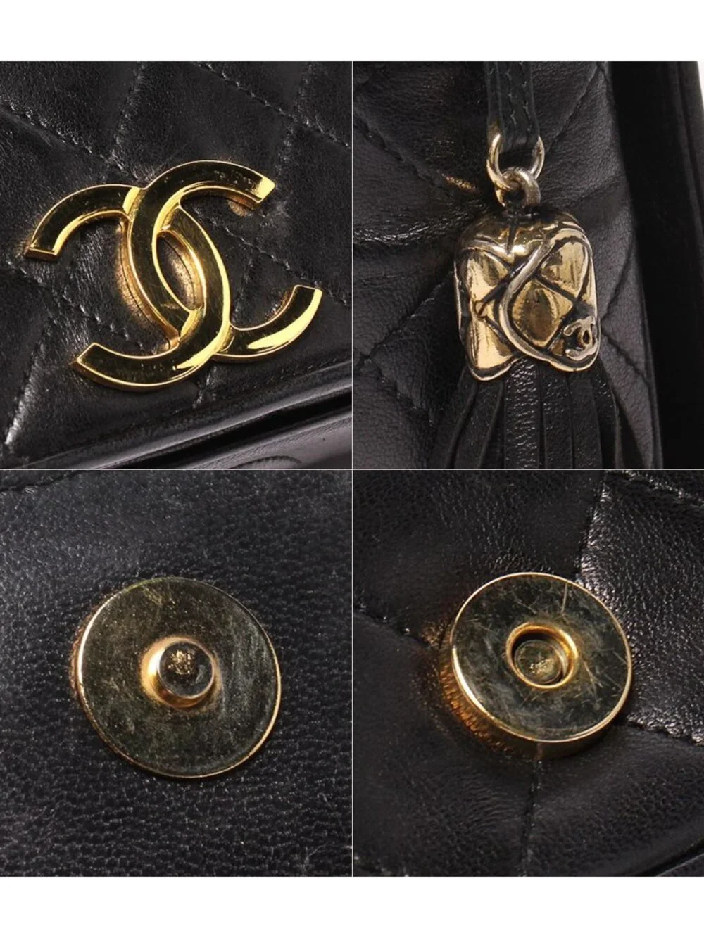 Chanel Shoulder Bag Crossbody Gold